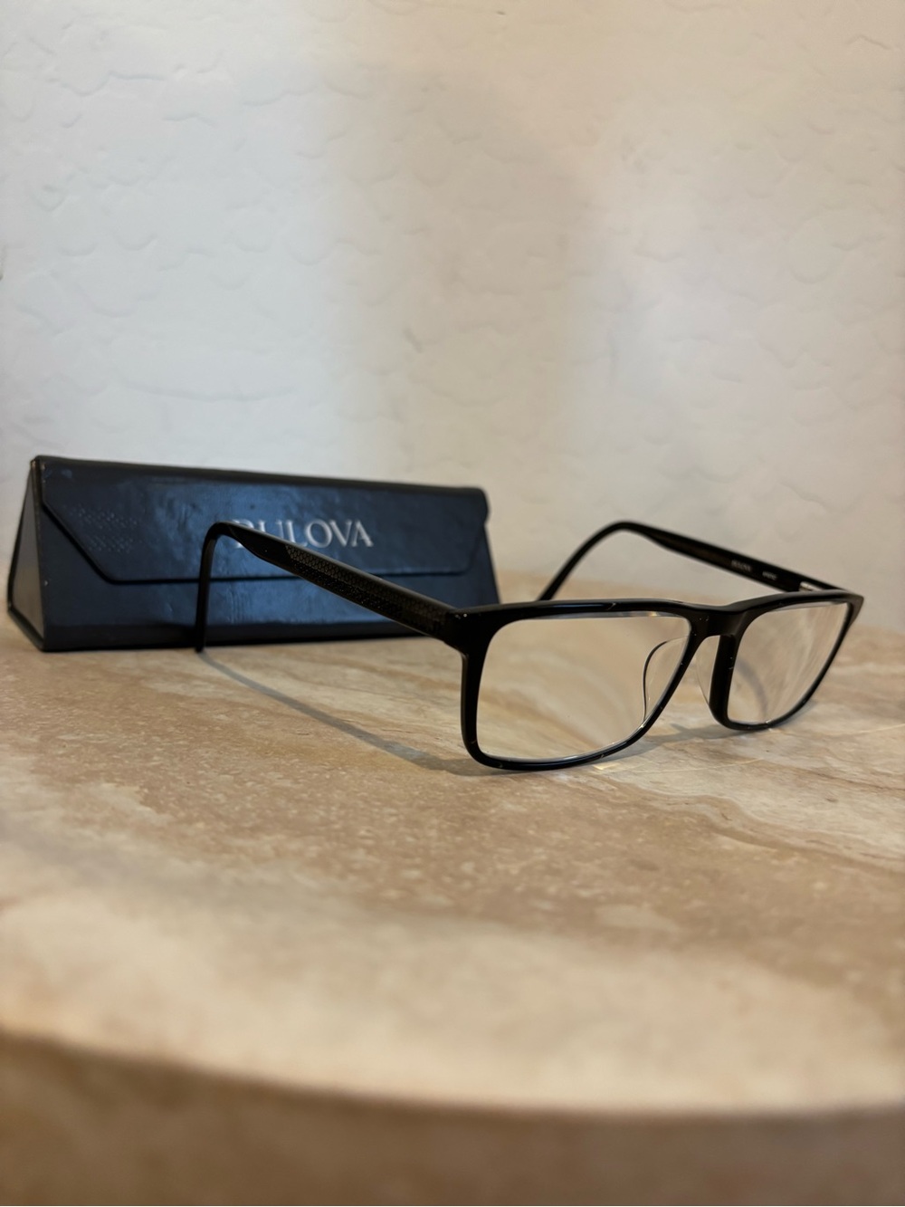 Bulova Mystic Black Rectangular Eyeglasses